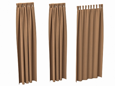 Modern Clothing Store Fitting Room Dressing Room Curtain 3d model