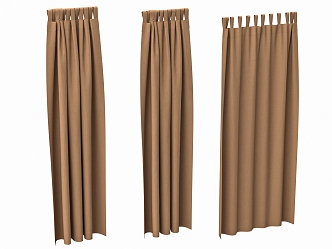 Modern Clothing Store Fitting Room Dressing Room Curtain 3d model