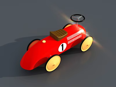 Modern toy car soft decoration 3d model