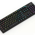 Mechanical Gaming Keyboard with RGB Backlight and Colorful LED Keys for Computer Desktop Setup
