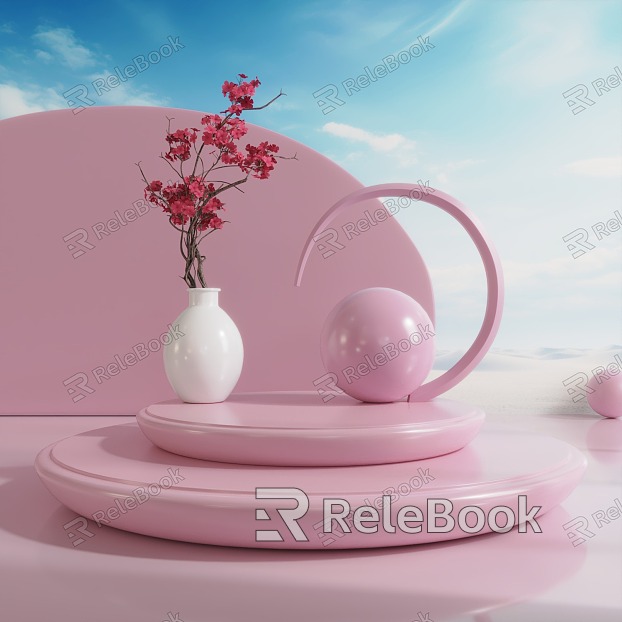 E-commerce product scene still life display table e-commerce beauty Chen model