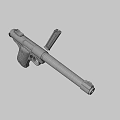 Vintage Pistol With Classic Metal Body Detailed Wooden Grip And Design