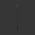 Long Thin Metal Rod Tool With Feather Like Top Structure Design