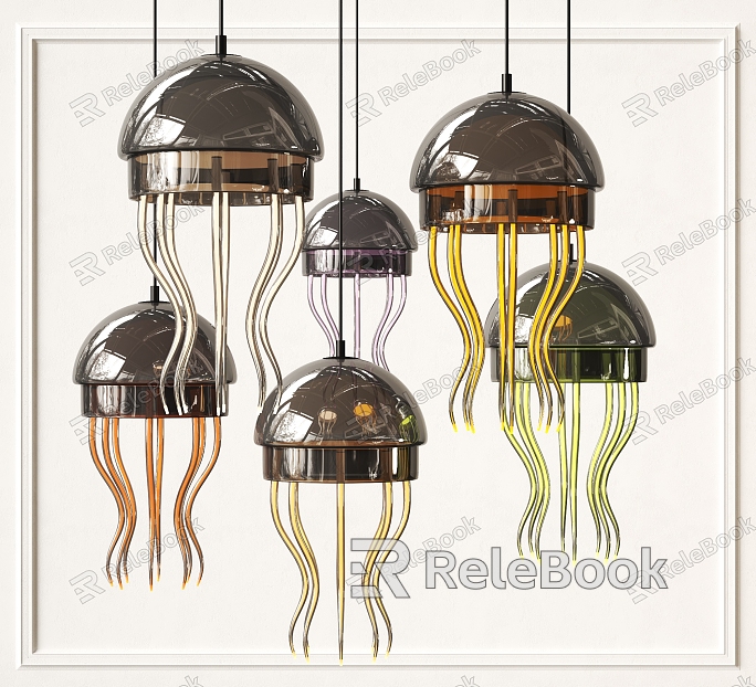 Modern Jellyfish Chandelier model