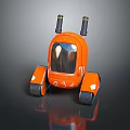 Robot Assistant Small Robot Butler 3d model