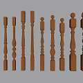 Various Wooden Railing Baluster Designs With Different Decorative Styles for Home Decoration