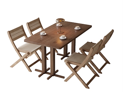 Modern Leisure Table and Chair Dining Chair Single Chair Outdoor Table and Chair model