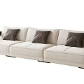 New Chinese-style Multi-person Sofa Three-person Sofa 3d model