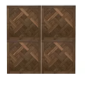 Natural Wooden Flooring with Intricate Basketweave Pattern and Rich Texture for Modern Interiors