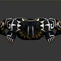 Futuristic Game And Movie Character With Green Armor And Orange Accents