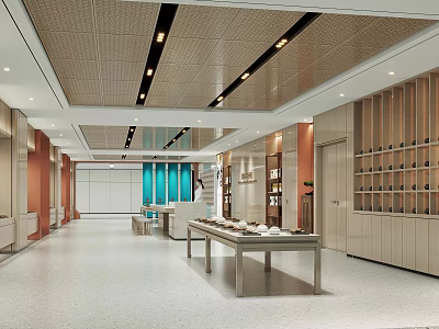 Modern Hospital Outpatient Clinic Interior Space Design 3d model