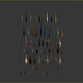 Colorful Dinosaur Models in Various Colors Arranged Together on Gray Background