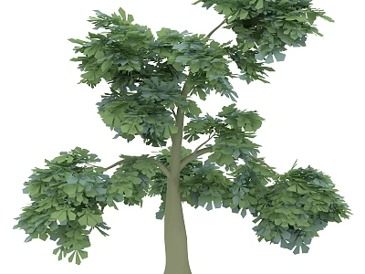Lush Green Arbor With Dense Foliage And Strong Trunk For Garden Landscaping 3d model