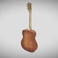 Handcrafted Wooden Acoustic Guitar With Natural Wood Grain And Classic Design