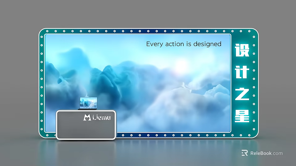 Modern Designed Display Cabinet Shelving with Functional Storage and Elegant Design Elements 3d model