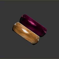 Shiny Purple And Orange Oval Fashion Accessories For Daily Clothing Outfit