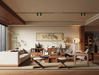 Song style living room 3d model