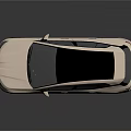 Modern Cream SUV With Black Roof Sleek Exterior And Blue Accents