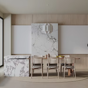 Modern dining table 3d model