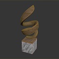 Abstract Art Abstract Bronze Carving Abstract Modeling Ornaments Furnishings Furnishings Furnishings Crafts 3d model