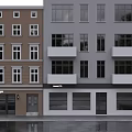 Modern Retail Storefront Design With Glass Door Wooden Signage and Contemporary Facade Details