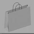 White Paper Storage Basket With Black Handles For Simple Home Organizing Needs