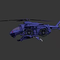Detailed Futuristic Helicopter With Mechanical Design And Sci Fi Vehicle Model