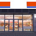 Bright Modern Supermarket Department Store With Shelves Displaying Food Items And Daily Necessities