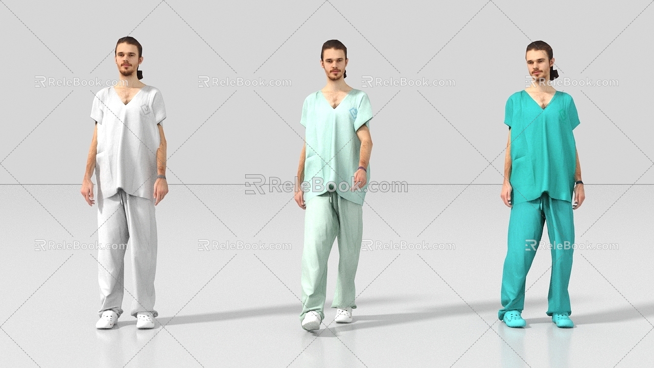 Doctor Nurse Nurse Pharmacist Physician 3d model