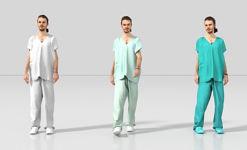 Doctor Nurse Pharmacist Physician 3d model