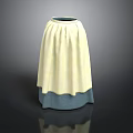 Light Yellow And Blue Pleated Fabric Vase With Textured Design For Home Decor