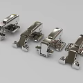 Stainless Steel Chrome Plated Cabinet Hinges Furniture Hardware Four Pieces