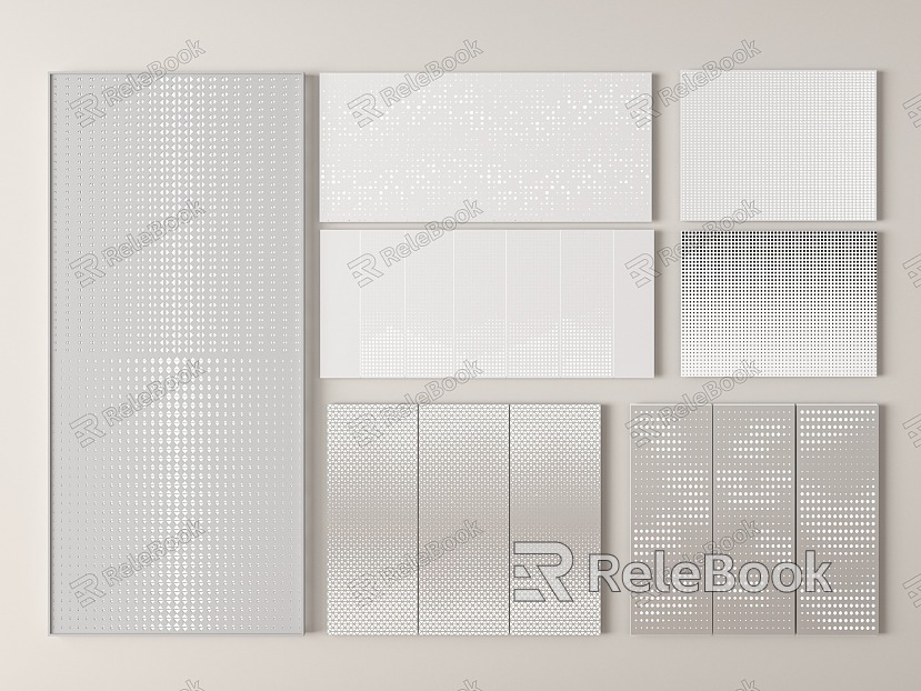 Modern Perforated Panel View Wall Enclosure Perforated Panel Hollow Panel Partition Aluminum Transmissivity Panel model