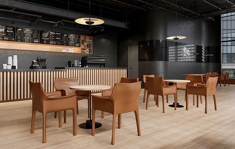 Modern Cafe 3d model