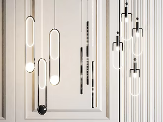 Modern chandelier 3d model