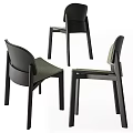 Stylish Modern Lounge Chair With Black Frame Comfortable Seat Ergonomic Back And Multiple Angles 3d model