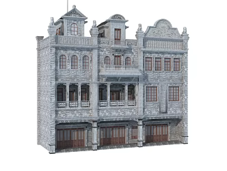 Chinese Architecture Commerce of the Republic of China 3d model