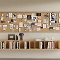 Post-it Notes Photo Wall Decorations Pendant Message Board Black 3d model