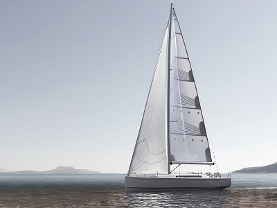 Modern Sailing Luxury Sailing 3d model