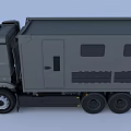 Mercedes Grey Off Road Camper Functional Vehicle With Multiple Windows And Roof Equipment