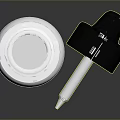 Transparent Glass Dropper Bottle With White Liquid And Black Dropper Cap For Daily Use
