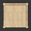 Natural Bamboo Baby Crib With Sturdy Railings And Safe Simple Design