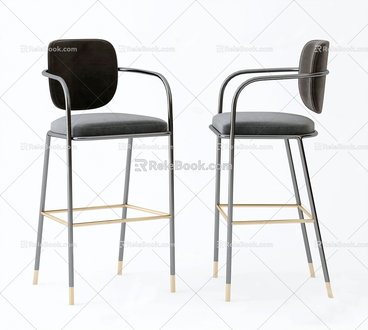 Modern Bar Chair 3d model