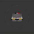 White Police Car Model With Black Details POLICE Text And 911 Logo
