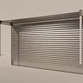 Metal Roller Shutter With Industrial Design And Secure Locking Mechanism 3d model
