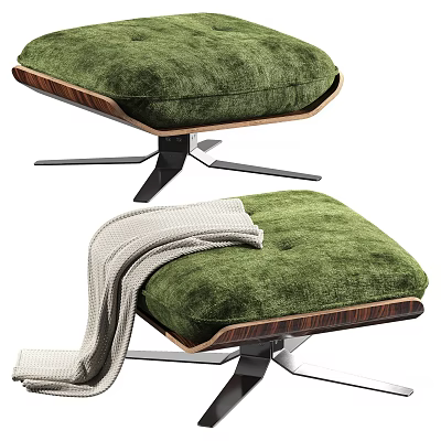 Minotti Laurel footstool 3d model