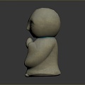 monk, small monk, monk, monk, monk, monk, Taoist priest, ancient male, ancient man, ancient figure 3d model