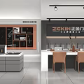 ZEKIN Showroom Displaying Modern Door And Window Products With Cabinets And Tables
