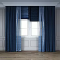 Elegant Layered Curtains With Sheer Panels And Textured Fabric For Window Treatment