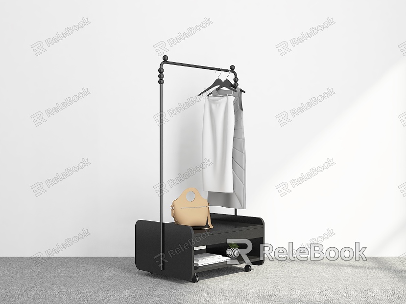 Hanger Floor Hanger Removable Hanger Hanger Coat Rack Coat Rack Coat Storage Rack Hanger Rack model